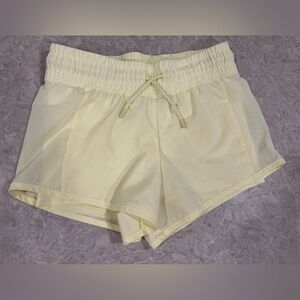 All in Motion Light Yellow Athletic Shorts Girls size L (10/12) Like New